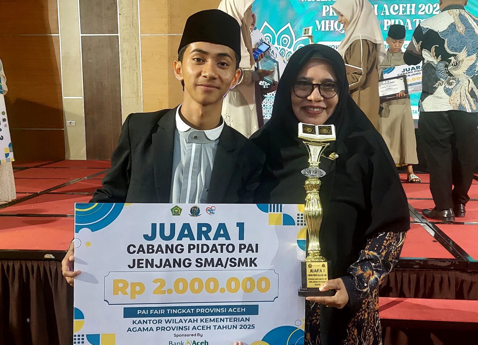 M. Alwalid MZ Siswa SMA Negeri 1 Kuta Makmur Resmi Wakili Aceh di PAI Fair Nasional 2025